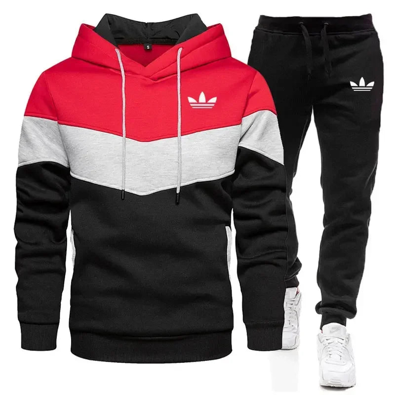 2025 Men's Autumn Winter Hoodie Set | Fashion Jogging Suit with Sweatshirt & Pants